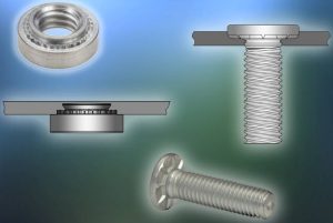 Self-clinching nuts and studs for automotive thin high-strength steel